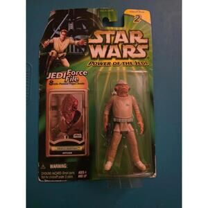 Star Wars Action Figure Size 3 3/4 Inch Power Of The Jedi Mon Calamari